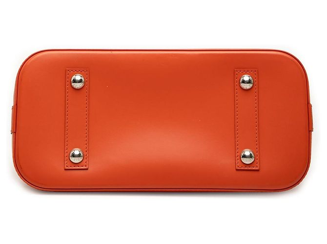 Borsa Satchel Louis Vuitton Epi Alma PM Arancione - vista 3