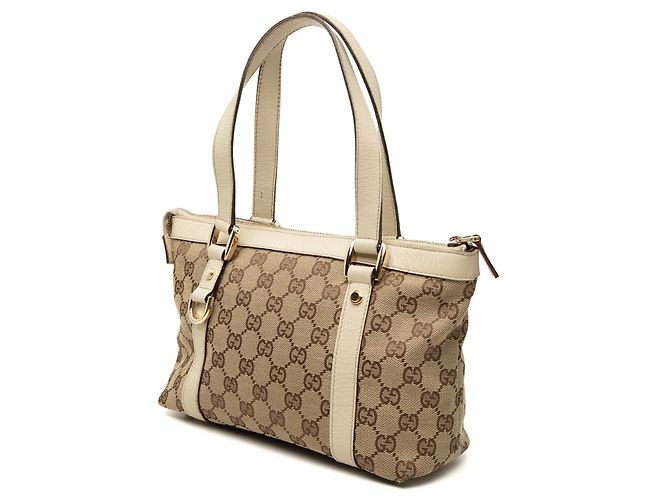 Tote Gucci GG Canvas Abbey D Ring Beige - vista 2