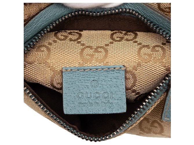 Borsa cintura Gucci GG Canvas Web beige con doppia tasca - vista 5