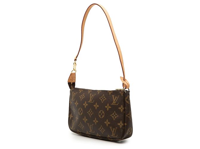 Borsa a tracolla Louis Vuitton Monogram Pochette Accessoires Marrone - vista 2