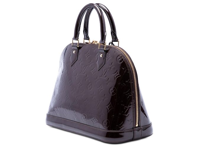 Borsa Louis Vuitton Monogram Vernis Alma PM Purple Porpora - vista 2