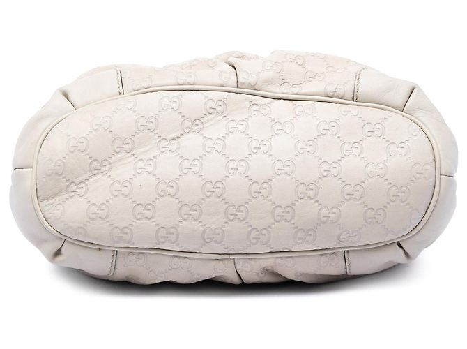 Borsa Gucci Guccissima Sukey bianca Bianco - vista 3