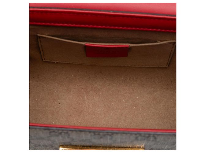 Borsa a tracolla Gucci Small GG Supreme Padlock rossa Rosso - vista 4