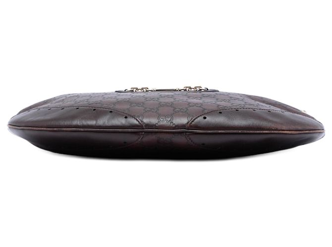 Borsa a tracolla Gucci Guccissima Punch marrone - vista 3