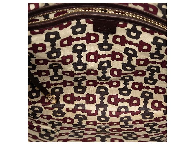 Borsa a tracolla Gucci Guccissima Punch marrone - vista 4