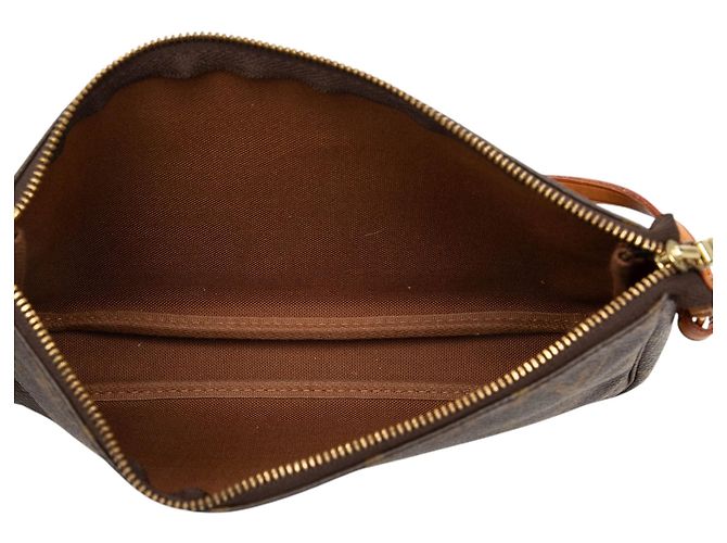 Borsa a tracolla Louis Vuitton Monogram Pochette Accessoires Marrone - vista 4