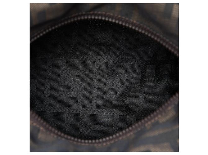 Borsa Fendi Mini Zucca Canvas Marrone - vista 4
