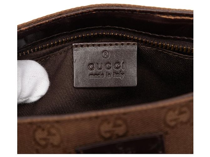 Borsa a mano Gucci GG Canvas marrone - vista 5