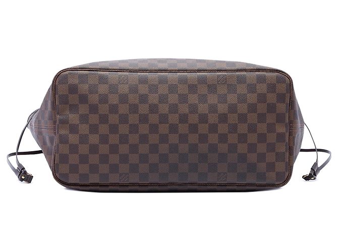 Borsa Tote Louis Vuitton Neverfull GM Damier Ebene marrone - vista 3