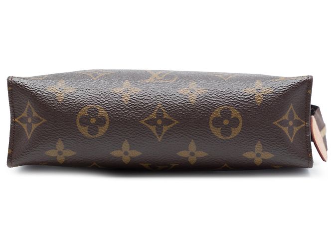 Borsa a pochette Louis Vuitton Monogram Toiletry Pouch 19 marrone - vista 3