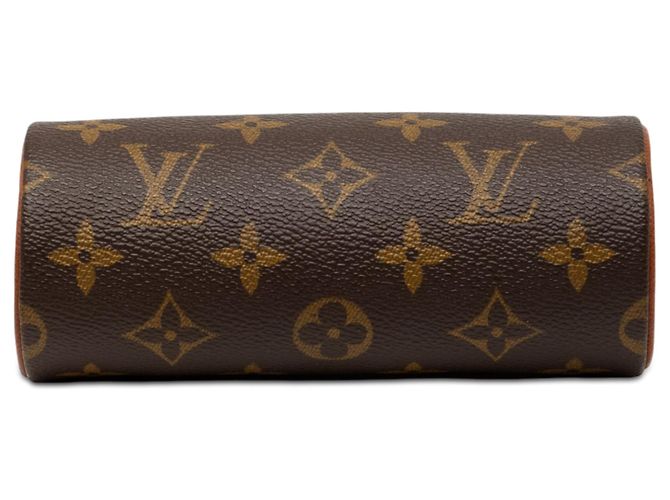 Borsa a mano Louis Vuitton Monogram Papillon Pochette Marrone - vista 3