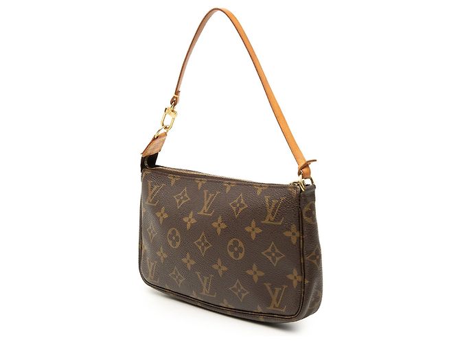Borsa a tracolla Louis Vuitton Monogram Pochette Accessoires Marrone - vista 2