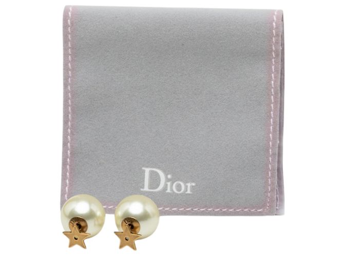 Orecchini Dior Tribales a stella con perle sintetiche placcate in oro D'oro - vista 4