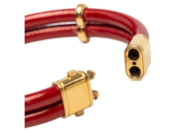 Bracciale Louis Vuitton Vernis Keep It Twice Rosso - vista 7