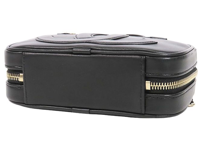 Borsa Camera Chanel CC Mania in pelle di agnello nera Nero - vista 18