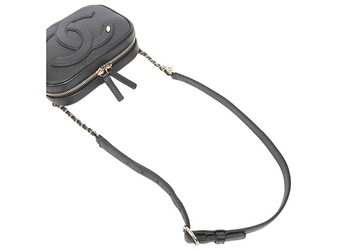 Borsa Camera Chanel CC Mania in pelle di agnello nera Nero - vista 19