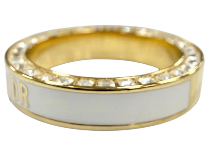 Anello Band Night Code Dior placcato oro, strass e lacca D'oro - vista 4