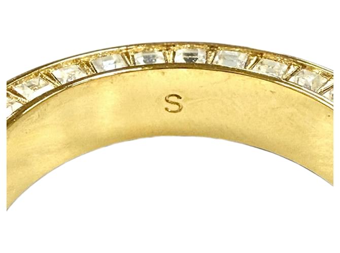 Anello Band Night Code Dior placcato oro, strass e lacca D'oro - vista 7