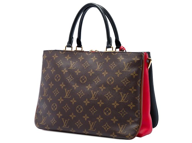 Borsa Satchel Louis Vuitton Monogram Millefeuille Marrone - vista 2