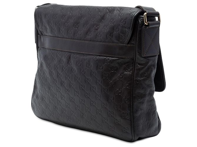 Borsa a tracolla Gucci Guccissima marrone - vista 2