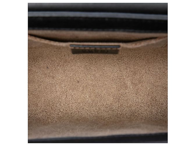 Borsa a Tracolla Gucci Small GG Supreme Padlock Nera Nero - vista 4