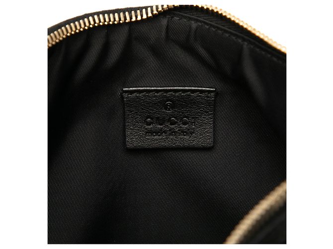 Sac à main Gucci GG Canvas Web noir - vue 5