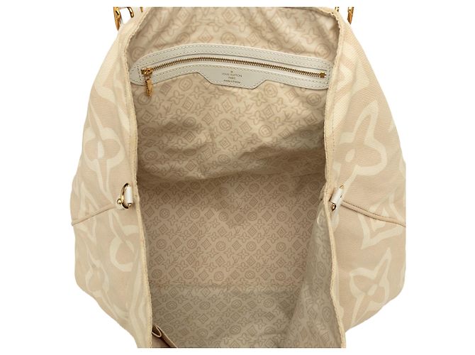 Borsa Tote Cabas GM Louis Vuitton Monogram Tahitienne Beige - vista 4