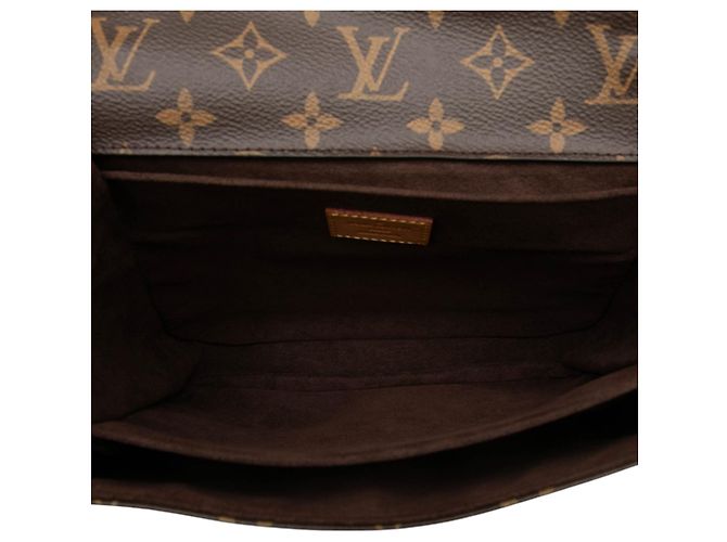 Borsa Louis Vuitton Monogram Pochette Metis Marrone - vista 4