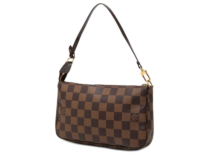 Borsa a tracolla Louis Vuitton Damier Ebene Pochette Accessoires Marrone - vista 2