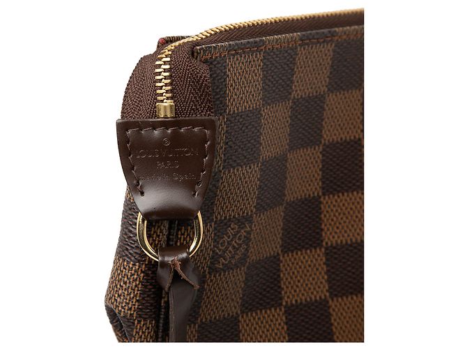 Borsa a tracolla Louis Vuitton Damier Ebene Pochette Accessoires Marrone - vista 5