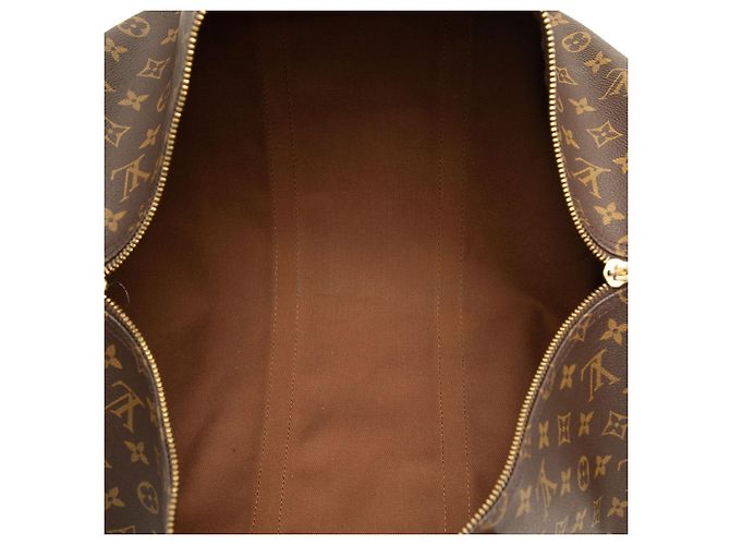 Borsa da viaggio Louis Vuitton Monogram Keepall Bandouliere 50 Marrone - vista 4
