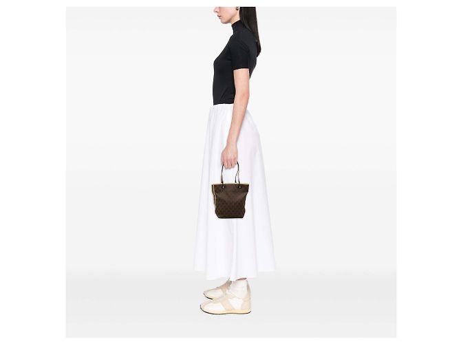 Borsa a tracolla Gucci GG Canvas Web marrone - vista 6