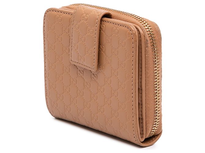 Portafoglio piccolo con zip Gucci Microguccissima marrone - vista 2