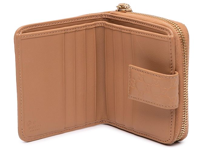 Portafoglio piccolo con zip Gucci Microguccissima marrone - vista 5