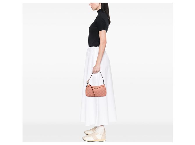 Borsa a tracolla Gucci Ophidia Small GG Canvas Rosa - vista 6