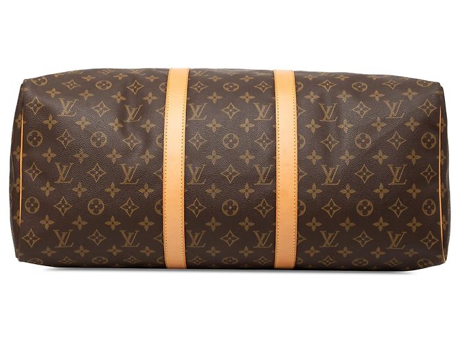 Borsa da viaggio Louis Vuitton Monogram Keepall 50 Marrone - vista 3