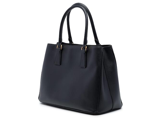 Borsa Prada Galleria Medium Saffiano Lux Nera Nero - vista 2