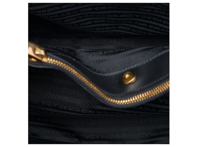 Borsa Prada Galleria Medium Saffiano Lux Nera Nero - vista 4