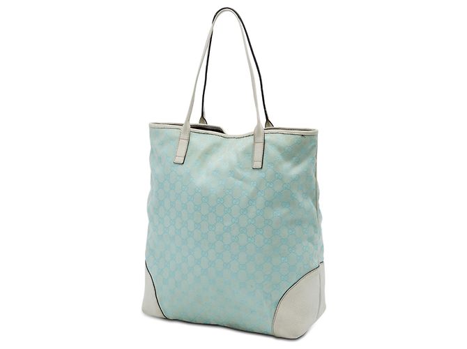 Borsa Tote Gucci GG Canvas blu - vista 2