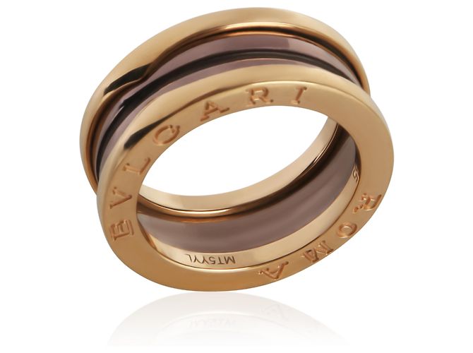 Bulgari Anello B.zero1 in oro rosa e metallo bronzato BVLGARI - vista 2