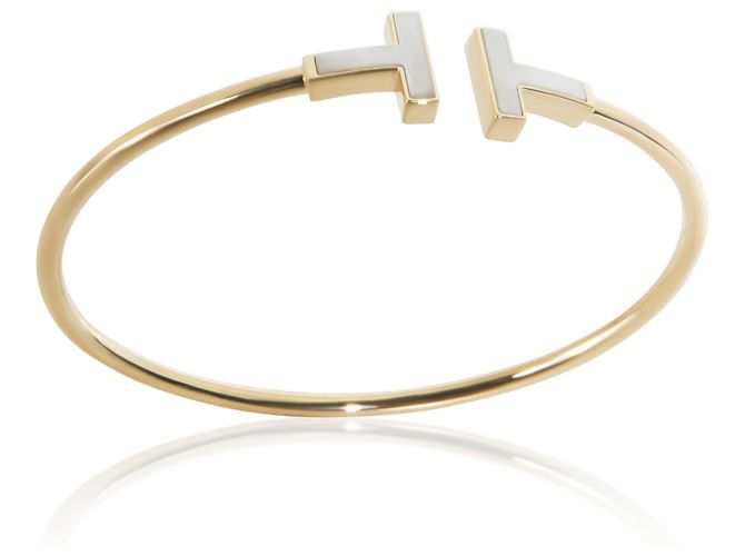 Bracciale Tiffany T Wire in oro giallo e madreperla Tiffany & Co. - vista 2