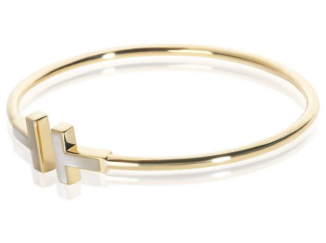 Bracciale Tiffany T Wire in oro giallo e madreperla Tiffany & Co. - vista 3