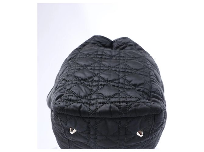 Borsa a tracolla Dior Charming Lock Cannage in tessuto, Nero - vista 10