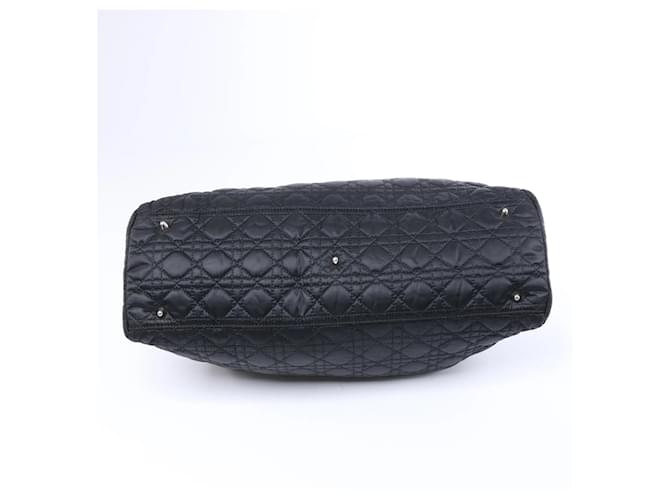 Borsa a tracolla Dior Charming Lock Cannage in tessuto, Nero - vista 8