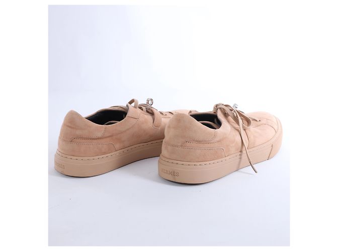 Baskets Hermès Day en daim Beige RG222181Z, Taille EU 37 - vue 15