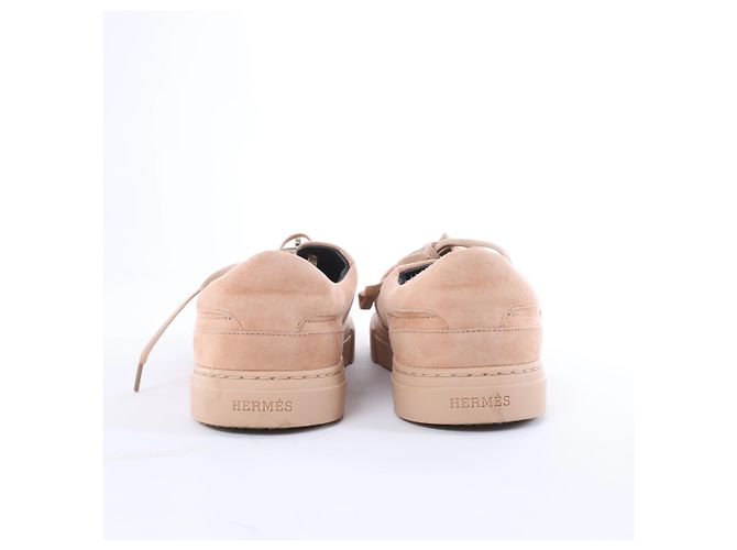 Baskets Hermès Day en daim Beige RG222181Z, Taille EU 37 - vue 9