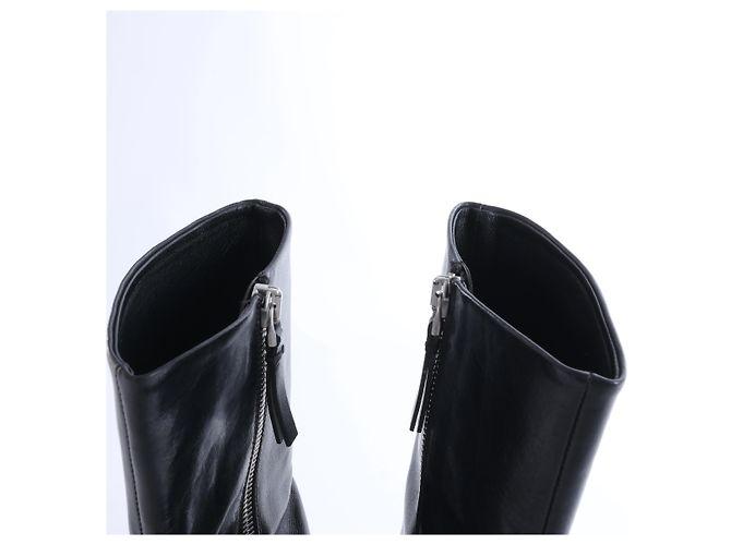 Jil Sander Lederstiefel in Schwarz, Größe EU 38 - Ansicht 4