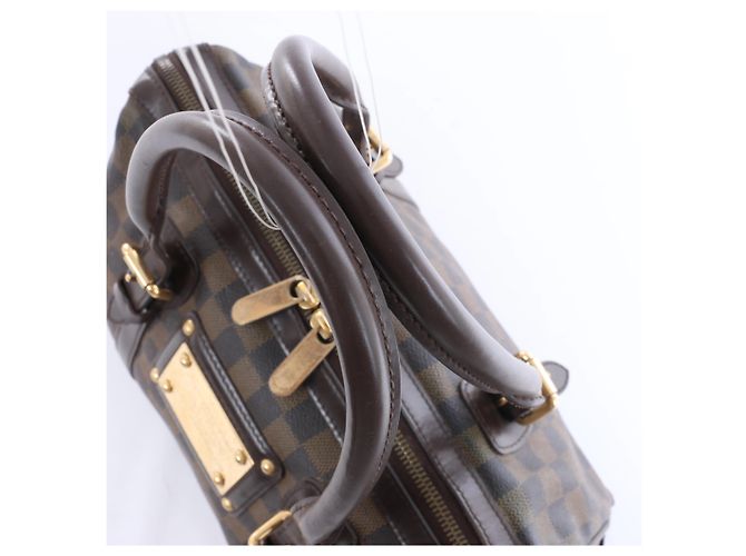 Borsa a tracolla Louis Vuitton Berkeley Damier Ebene Marrone N52000 Rosso - vista 13