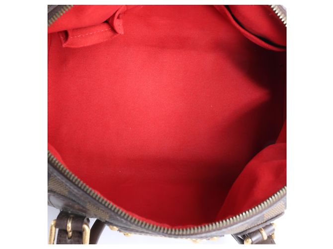 Borsa a tracolla Louis Vuitton Berkeley Damier Ebene Marrone N52000 Rosso - vista 15