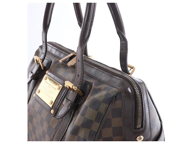 Borsa a tracolla Louis Vuitton Berkeley Damier Ebene Marrone N52000 Rosso - vista 3